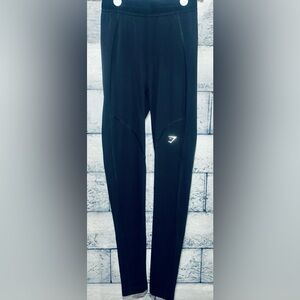Gymshark Running Leggings Black High Rise XS Workout Gym Clothes Thin Waistband